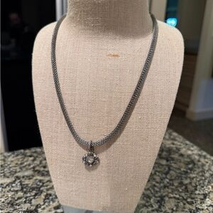 Brighton  Silver  Plated Necklace with Intricate Heart  Pendant